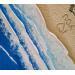 Peinture AITUTAKI par Geiry | Tableau Matiérisme Paysages Nature Animaux Bois Acrylique Résine Pigments Poudre de marbre