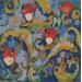 Painting Fondo Marino by Villanueva Puigdelliura Natalia | Painting Figurative Marine Animals Acrylic Resin
