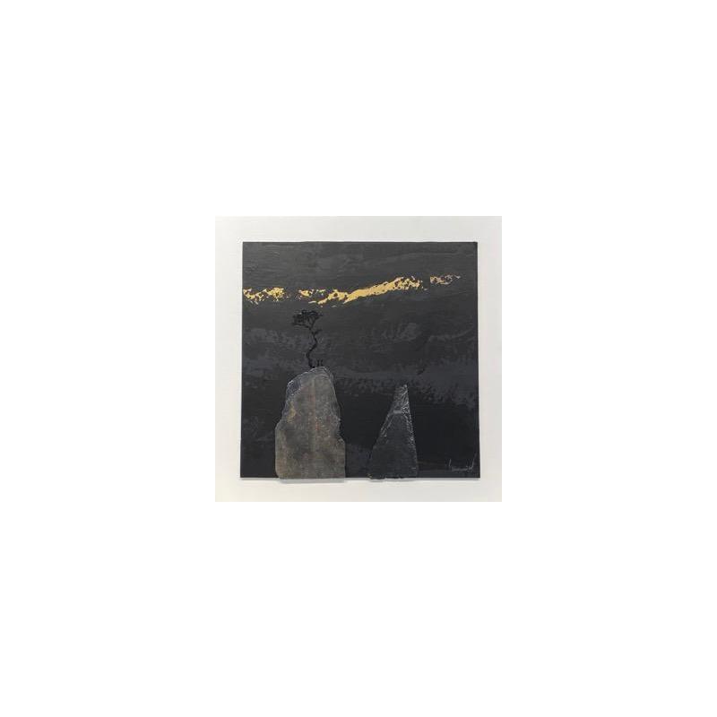 Gemälde 5026 von Lemonnier  | Gemälde Materialismus Landschaften Acryl Zinc
