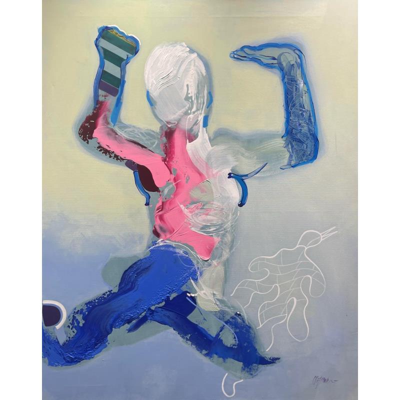 Painting saut de joie by Cressanne | Painting Figurative Nude