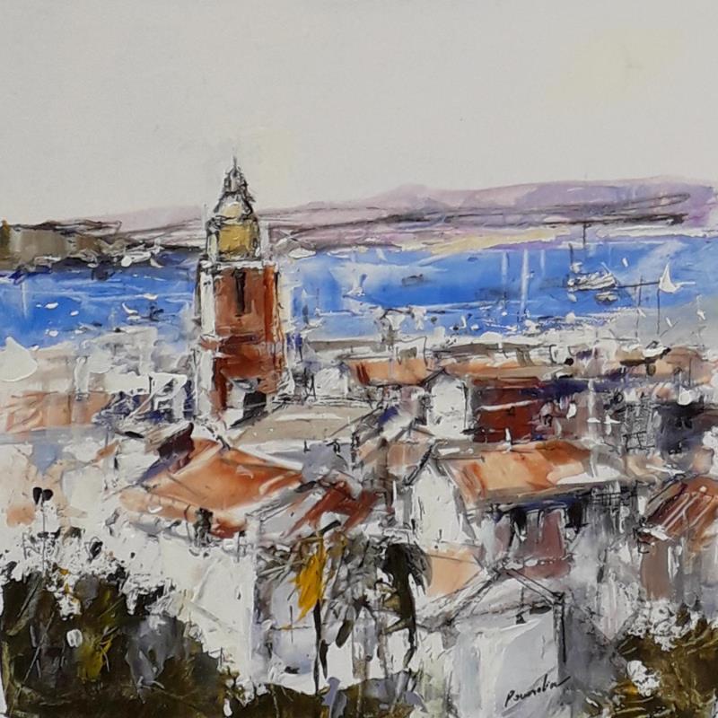 Painting Saint Tropez by Poumelin Richard | Painting Figurative Nature Oil Acrylic