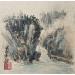 Gemälde Mountains 01 von Yu Huan Huan | Gemälde Figurativ Landschaften Tinte