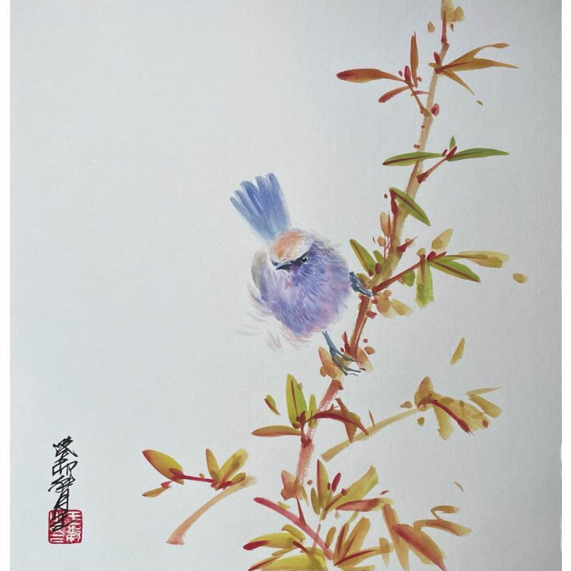 Peinture Little sprite   par Yu Huan Huan | Tableau Figuratif Animaux Encre