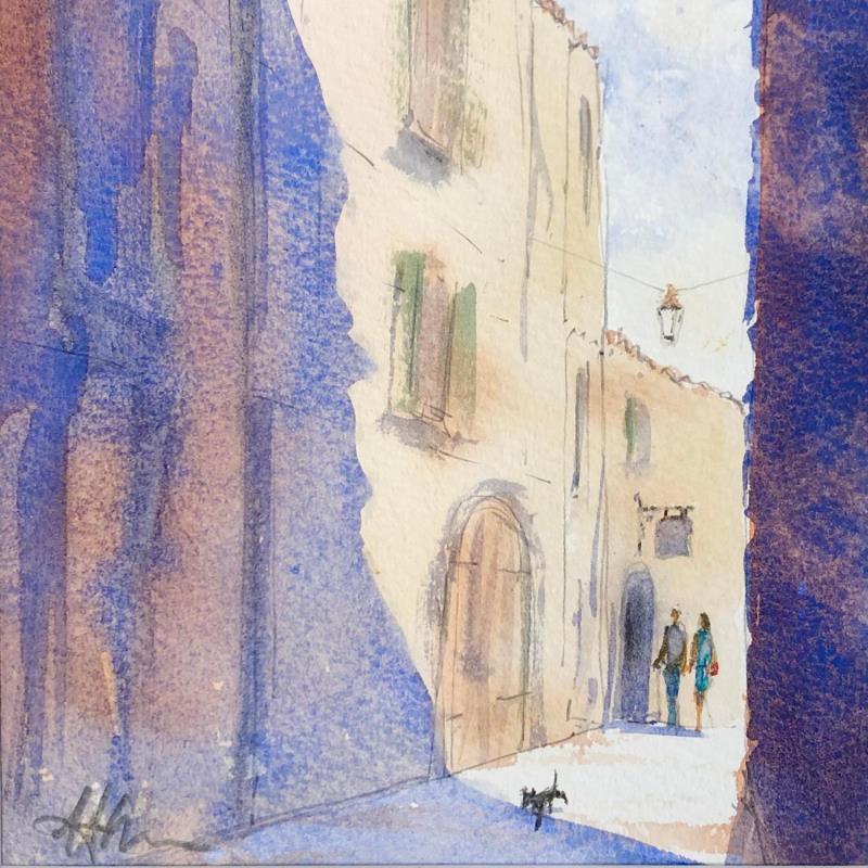 Painting Promenade dans le vieux Toulon (rue des Riaux) by Jones Henry | Painting Figurative Watercolor