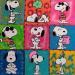 Peinture Snoopy attitude by 9 par Kikayou | Tableau Pop-art Graffiti Acrylique Collage