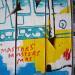 Peinture Andy & Samo par Lassalle Ludo | Tableau Street Art Paysages Urbain Architecture Graffiti Bois Acrylique