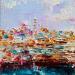 Painting Istanbul from the sea 4 by Reymond Pierre | Painting Figurative Landscapes Urban Oil