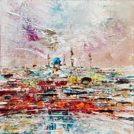 Painting Istanbul from the sea by Reymond Pierre | Painting Figurative Oil Landscapes, Pop icons, Urban
