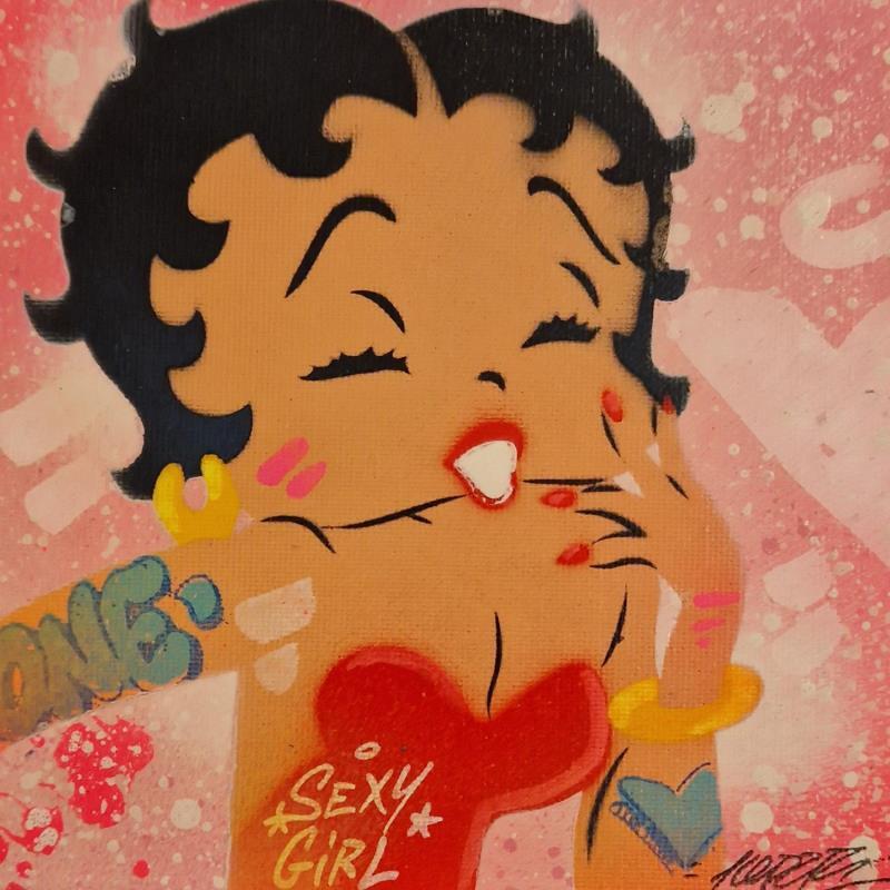 Painting Betty Happy by Kedarone | Painting Pop-art Pop icons Graffiti Acrylic