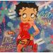 Painting Betty Boop autostop  by Kedarone | Painting Pop-art Pop icons Graffiti Acrylic