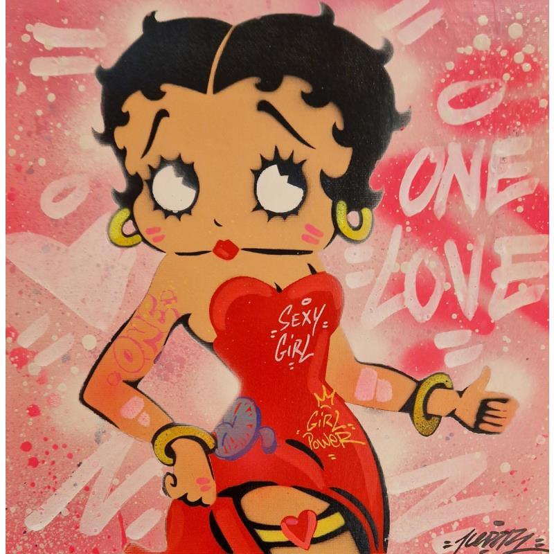 Painting Betty Boop  by Kedarone | Painting Pop-art Acrylic, Graffiti Pop icons