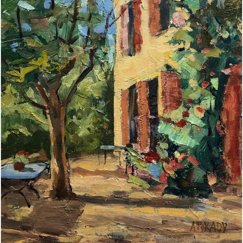 Painting Le jardin de l'atelier de Paul Cézanne by Arkady | Painting Figurative Oil Landscapes