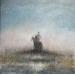 Gemälde Don Quichotte von Rocco Sophie | Gemälde Art brut Acryl Collage Sand