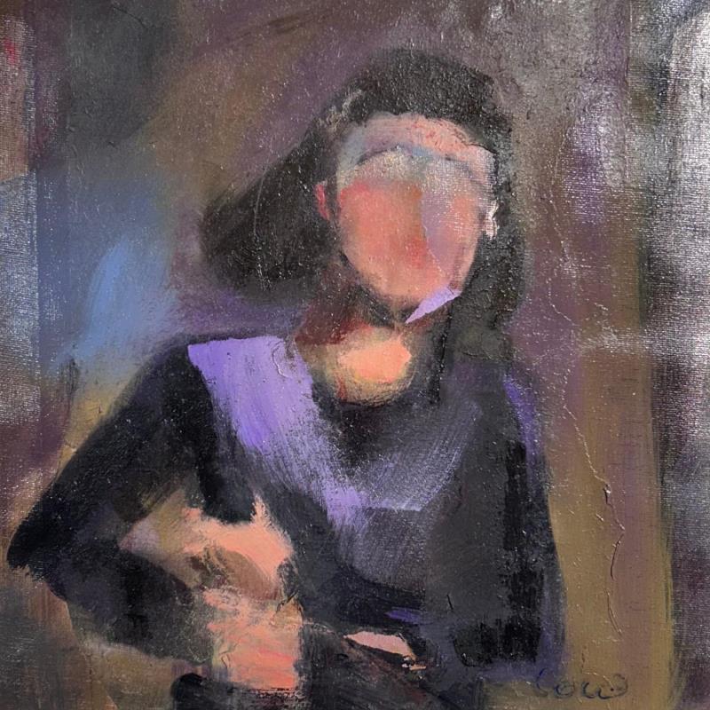 Painting Edith Piaf by Coline Rohart  | Painting Figurative Oil