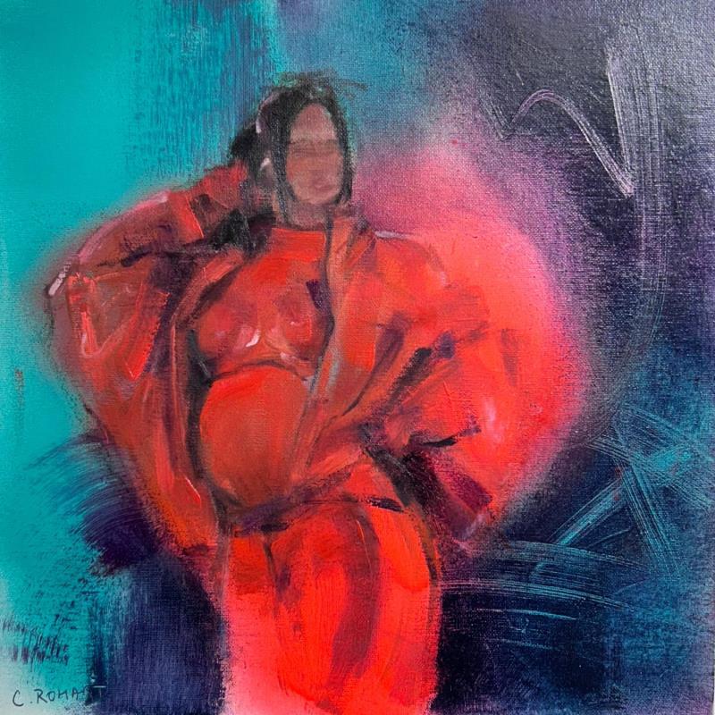 Gemälde Rihanna's maternity von Coline Rohart  | Gemälde Figurativ Öl