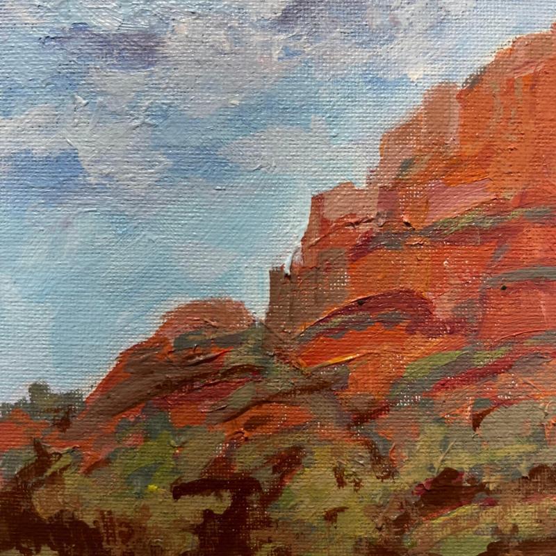 Painting Bell Rock View by Carrillo Cindy  | Painting Figurative Landscapes Oil
