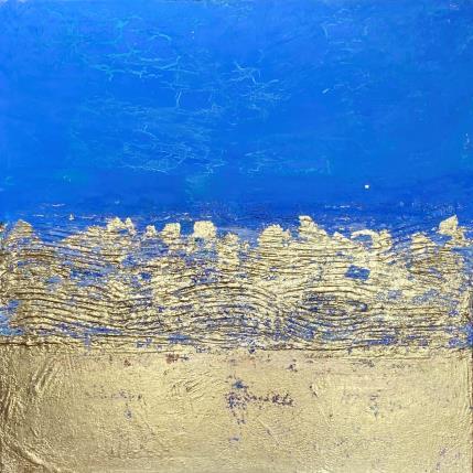 Peinture Blue paradise par Dravet Brigitte | Tableau Abstrait Acrylique Marine, Minimaliste