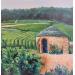 Painting Cadole dans les vignes de Bourgogne by Degabriel Véronique | Painting Figurative Landscapes Oil