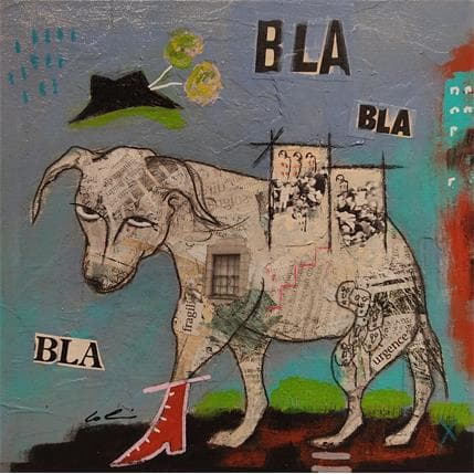 Painting Bla-bla-bla by Colin Sylvie | Painting Raw art Mixed Animals
