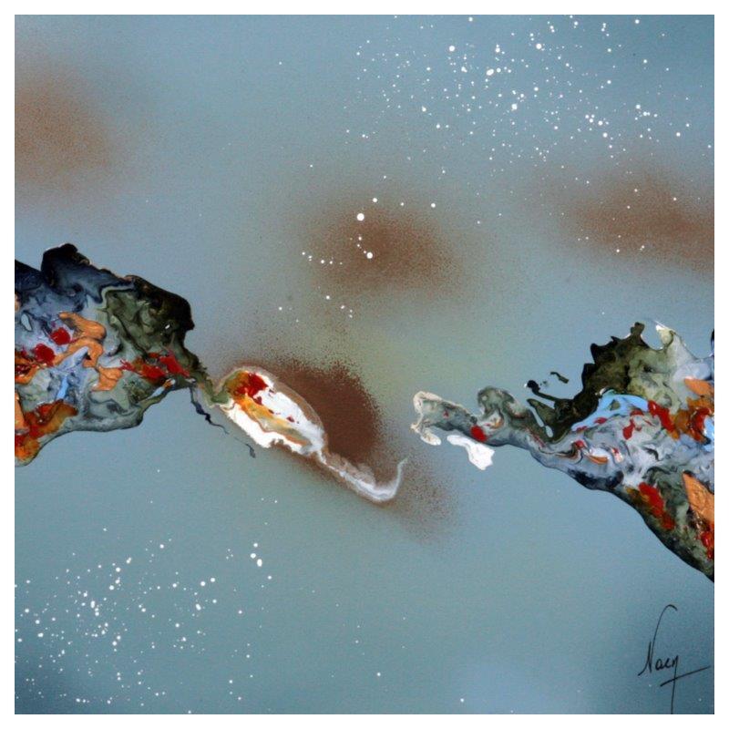 Painting C2457 by Naen | Painting Abstract Acrylic Ink