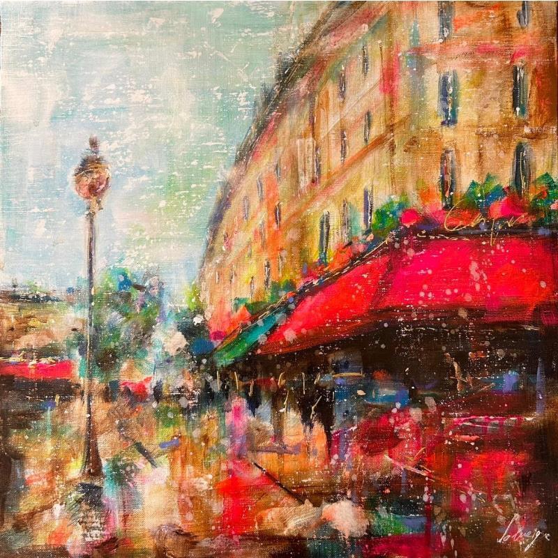 Painting La Parisienne by Solveiga | Painting  Acrylic