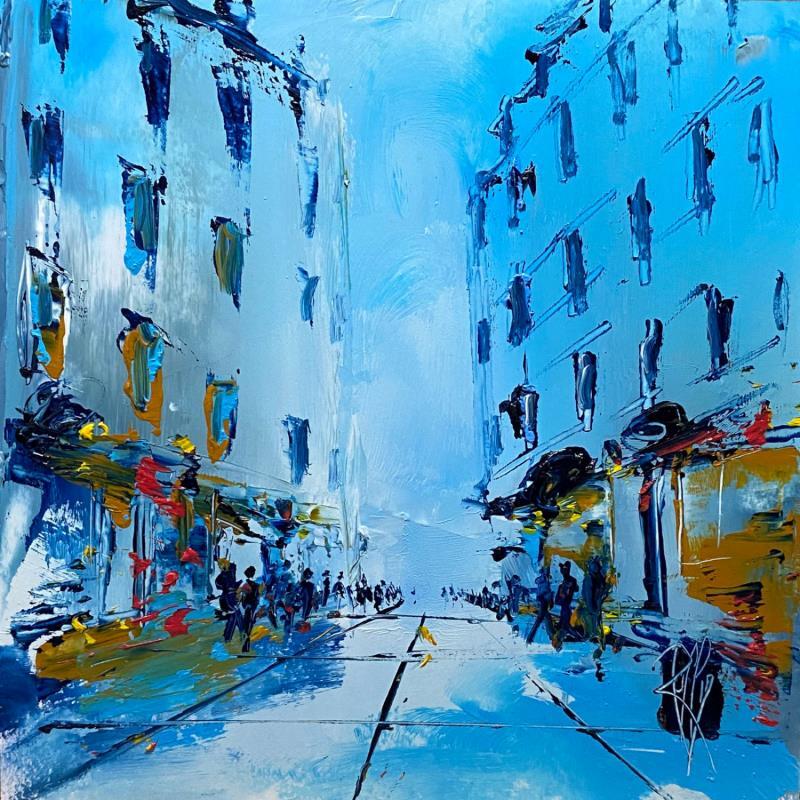 Painting Rue sans fin by Raffin Christian | Painting Figurative Oil Pop icons, Urban