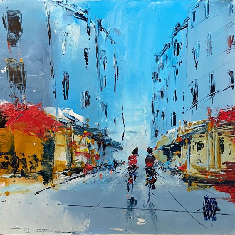 Painting Vers 13h by Raffin Christian | Painting Figurative Urban Oil