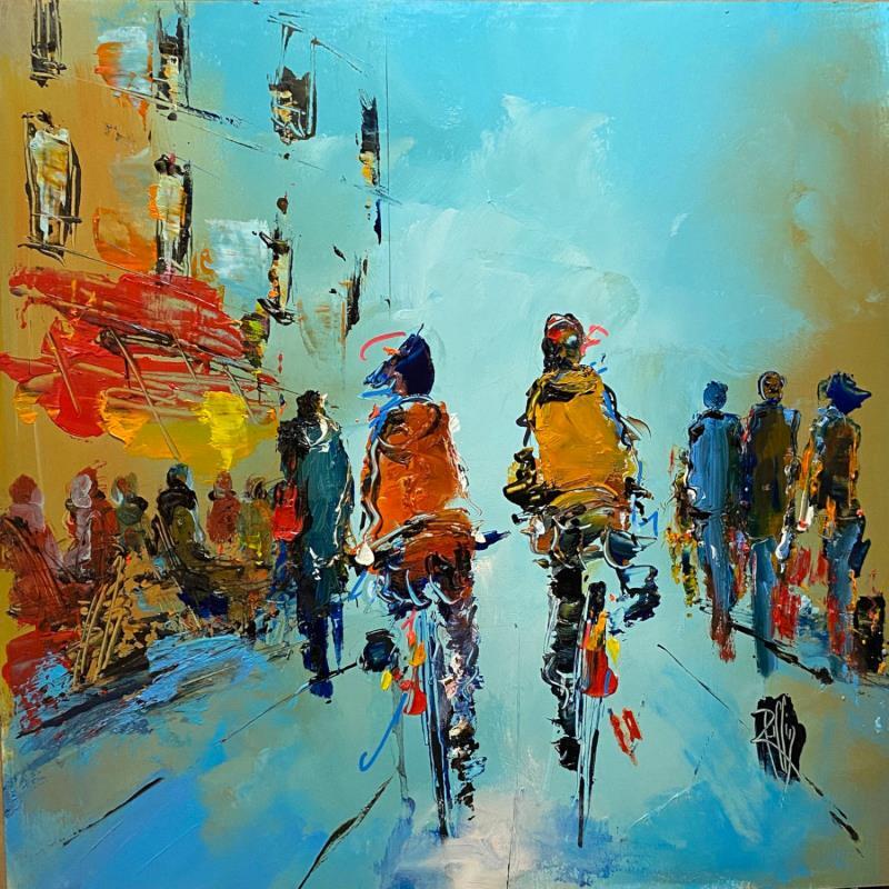 Painting La Ville by Raffin Christian | Painting Figurative Oil Urban