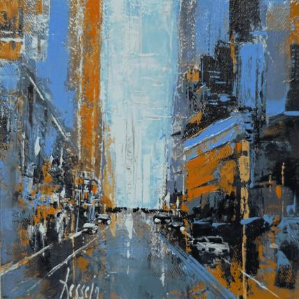 Painting Manhattan Henge by Dessein Pierre | Painting Figurative Oil