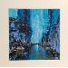 Painting Blue Manhattan by Dessein Pierre | Painting Figurative Oil