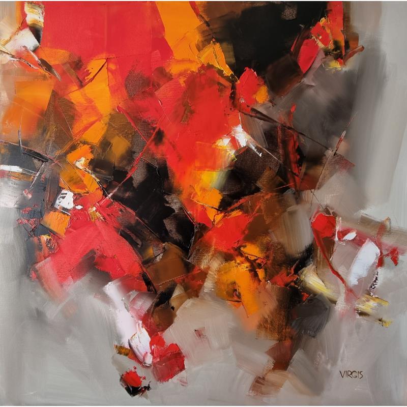 Painting Vigorous by Virgis | Painting Abstract Minimalist Oil