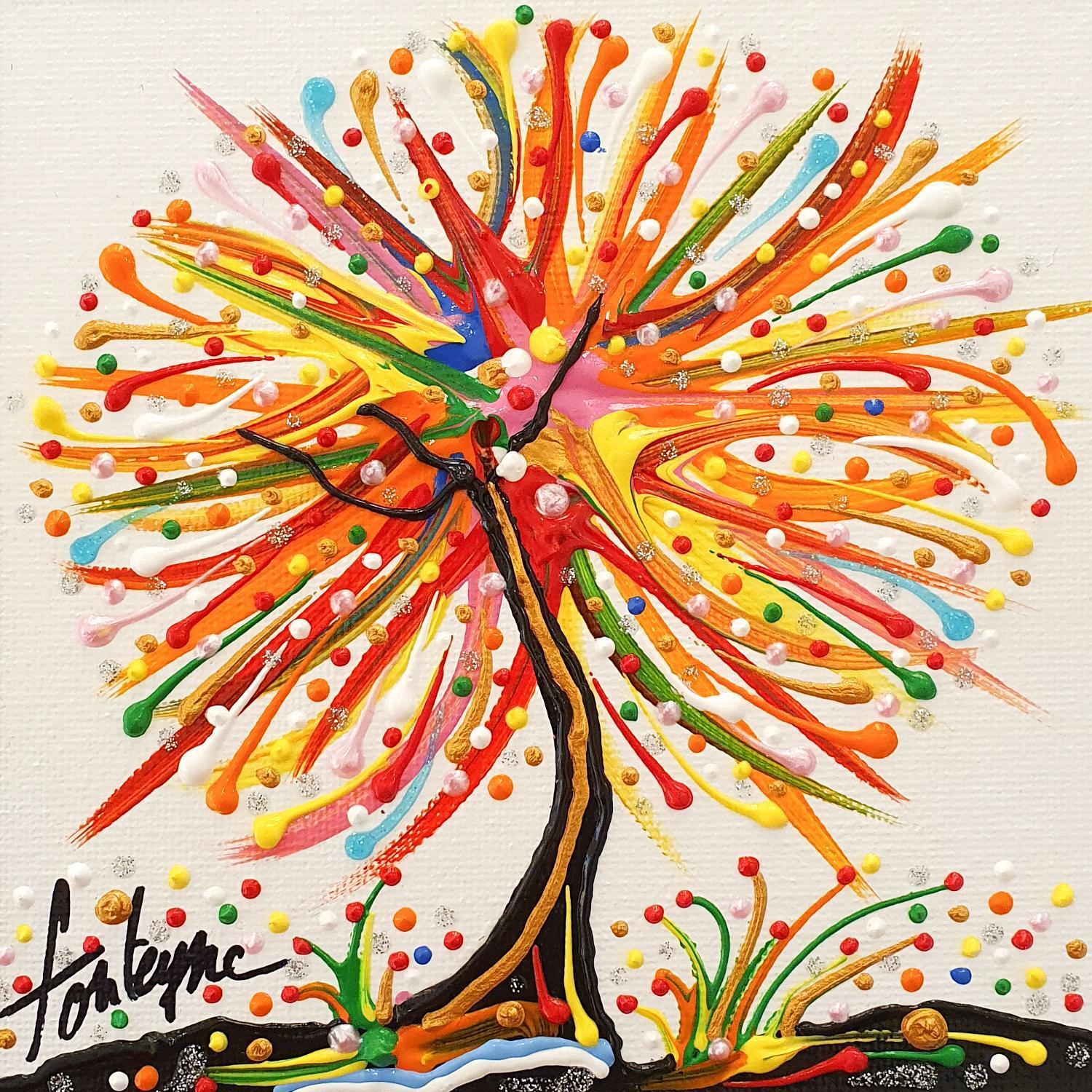 Peinture Toujours la joie par Fonteyne David | Carré d'artistes