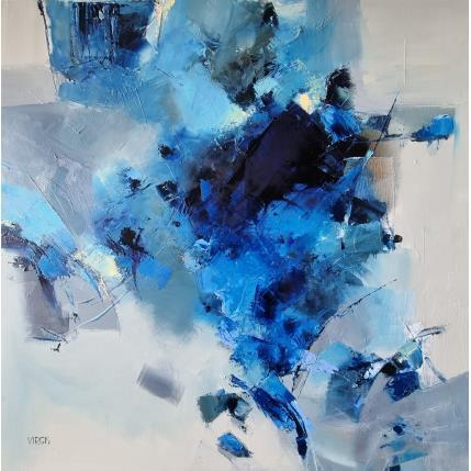 Gemälde A blue eyed sky von Virgis | Gemälde Abstrakt Öl Minimalistisch