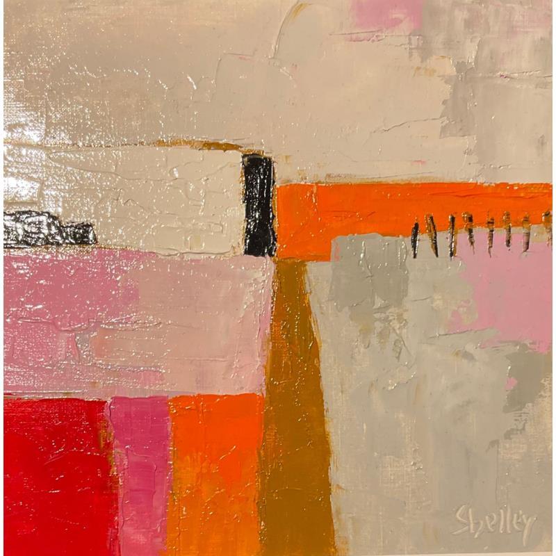 Painting Empreinte by Shelley | Painting Abstract Oil