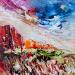 Peinture Arizona landscape in the wind #1 par Reymond Pierre | Tableau Figuratif Paysages Huile