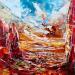 Painting Arizona Sunset by Reymond Pierre | Painting Figurative Landscapes Nature Oil
