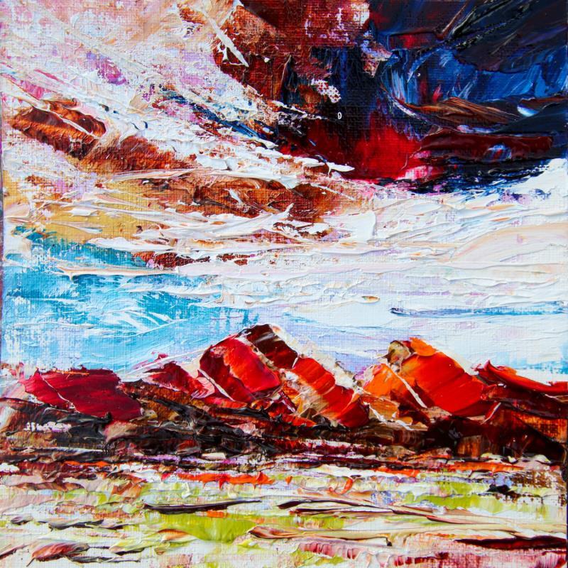 Painting Sedona Mesa airport view #1 by Reymond Pierre | Painting Figurative Oil Landscapes, Nature