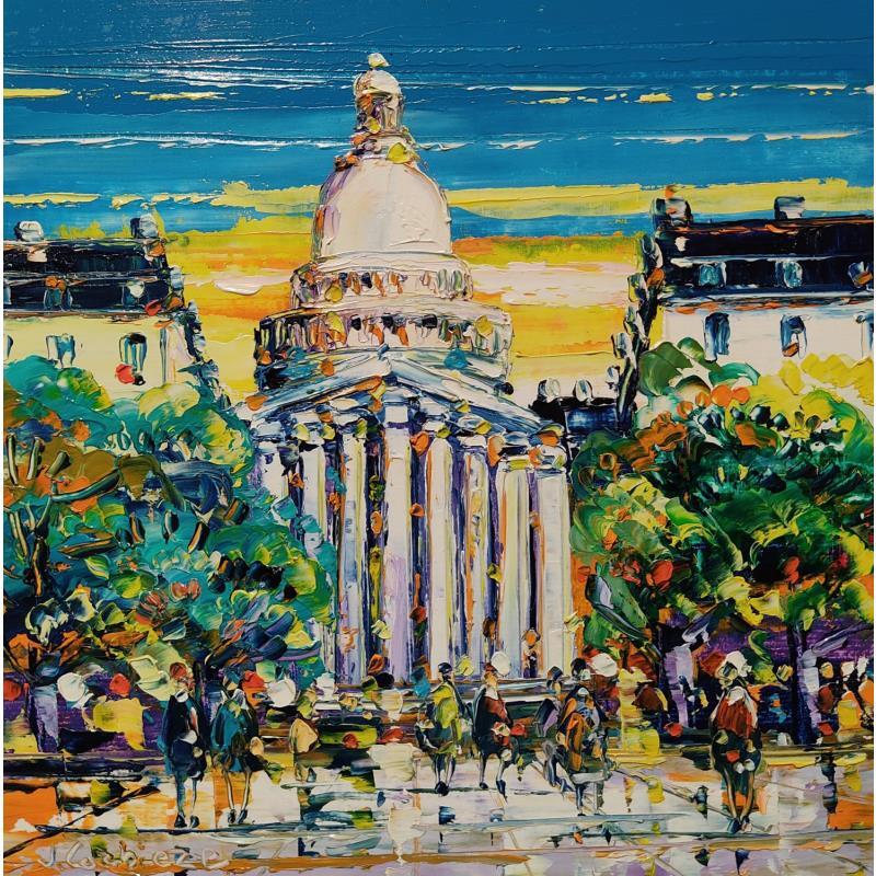 Painting Autour du Panthéon by Corbière Liisa | Painting Figurative Landscapes Oil