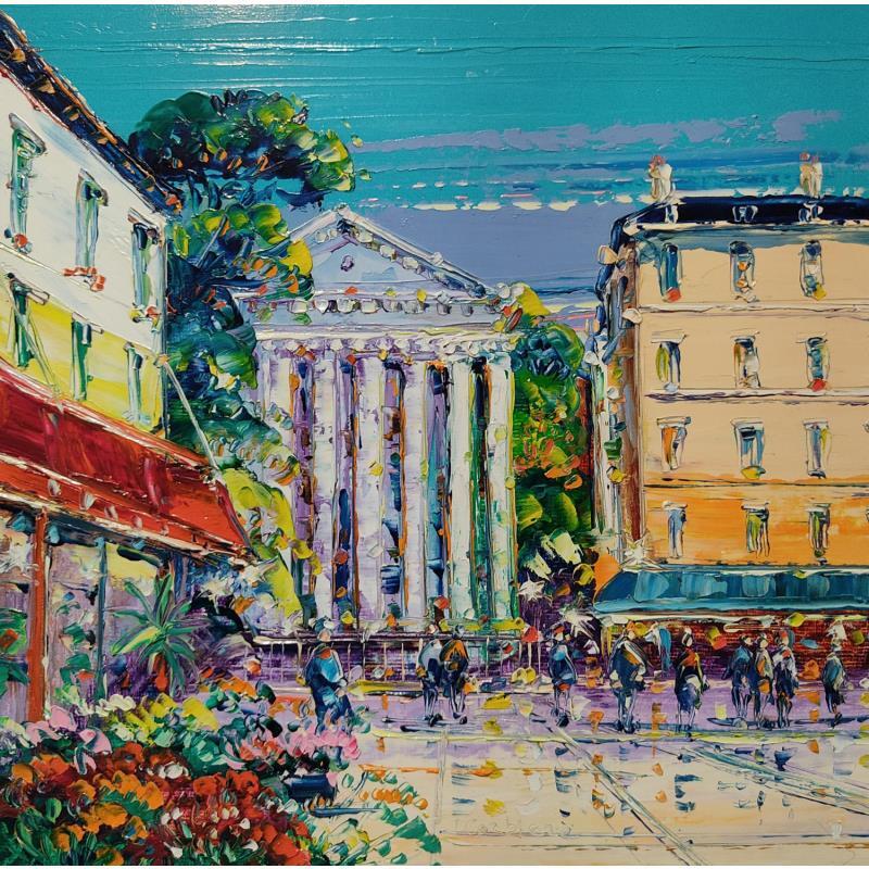 Painting Fleurs à la Madeleine by Corbière Liisa | Painting Figurative Landscapes Oil