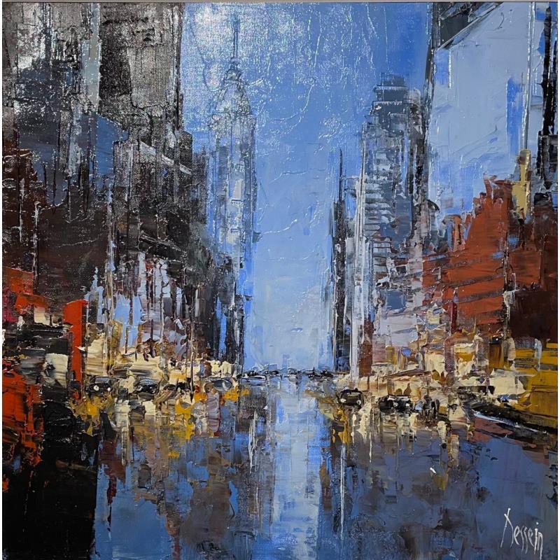 Painting NY Lexington by Dessein Pierre | Painting Figurative Oil