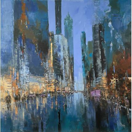 Painting Chicago by Dessein Pierre | Painting Figurative Oil