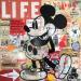 Gemälde Mickey vintage von Kikayou | Gemälde Pop-Art Pop-Ikonen Graffiti Acryl Collage