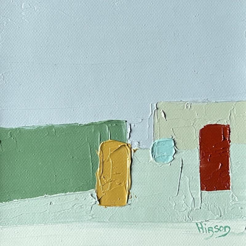 Painting Tendrement 2 by Hirson Sandrine  | Painting Abstract Nature Minimalist Oil