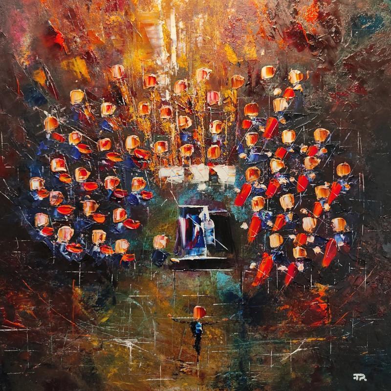 Painting Concert avec chef & orchestre by Reymond Pierre | Painting Figurative Oil Music