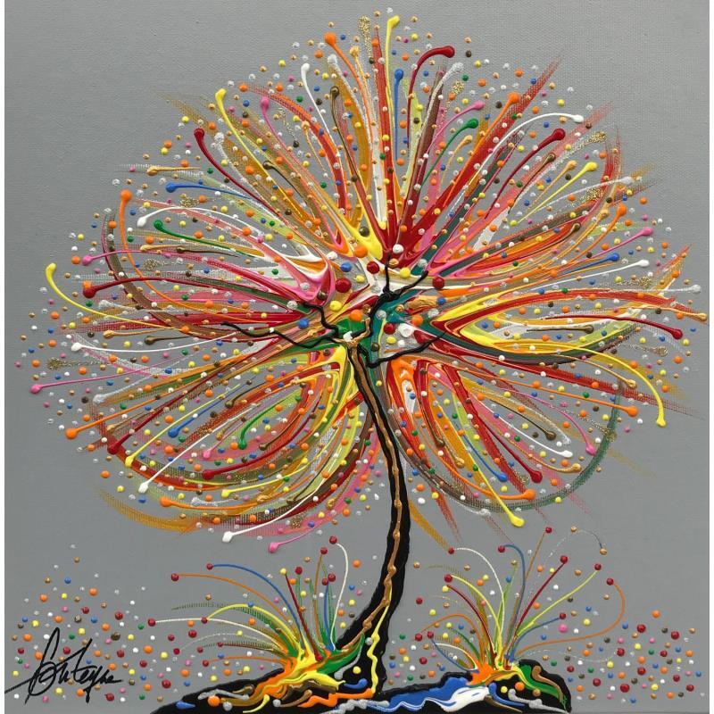 Painting L'arbre de tendresse by Fonteyne David | Painting Figurative Acrylic Nature
