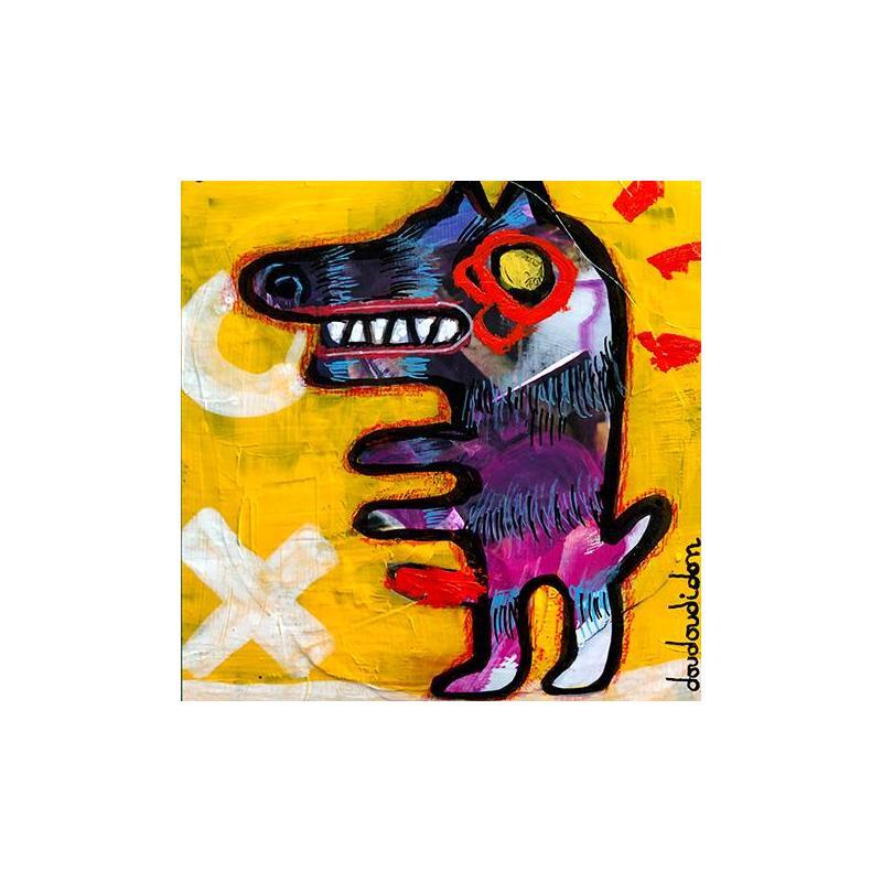 Peinture Vie de chien par Doudoudidon | Tableau Art Singulier Acrylique