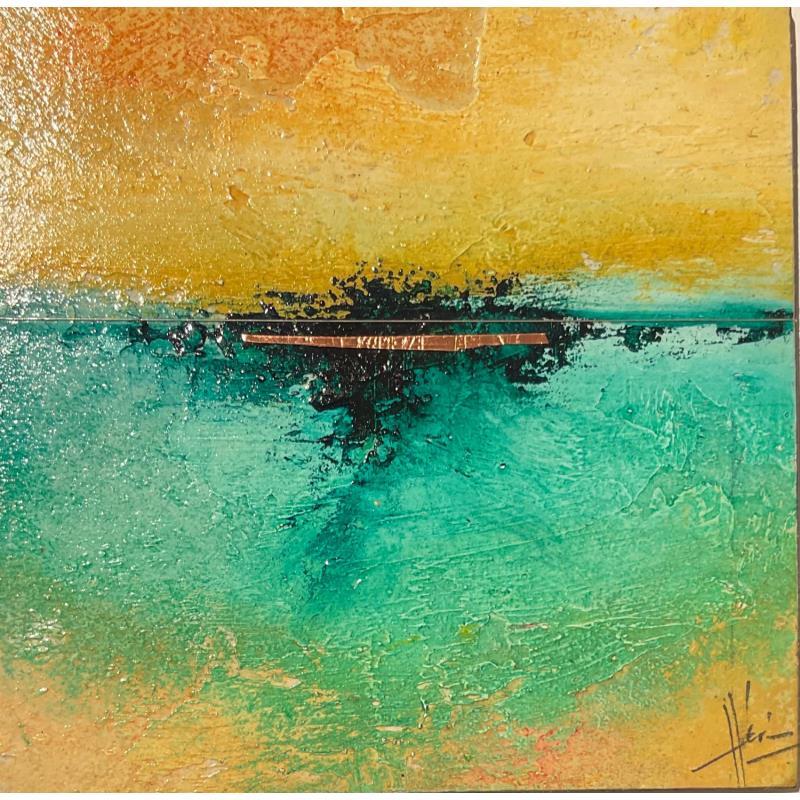 Painting Abstraction #1733 by Hévin Christian | Painting Abstract Minimalist Oil Acrylic Pastel