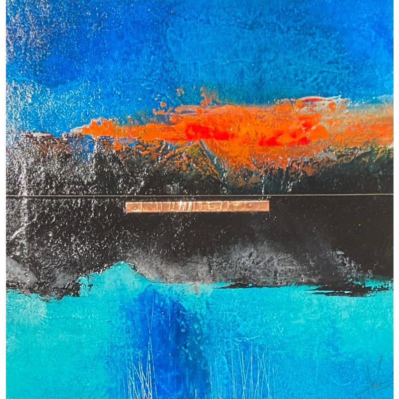 Painting Abstraction #1755 by Hévin Christian | Painting Abstract Minimalist Oil Acrylic Pastel