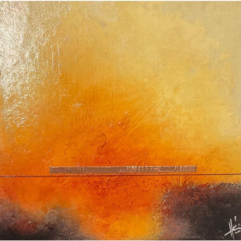 Painting Abstraction #1743 by Hévin Christian | Painting Abstract Minimalist Oil Acrylic Pastel