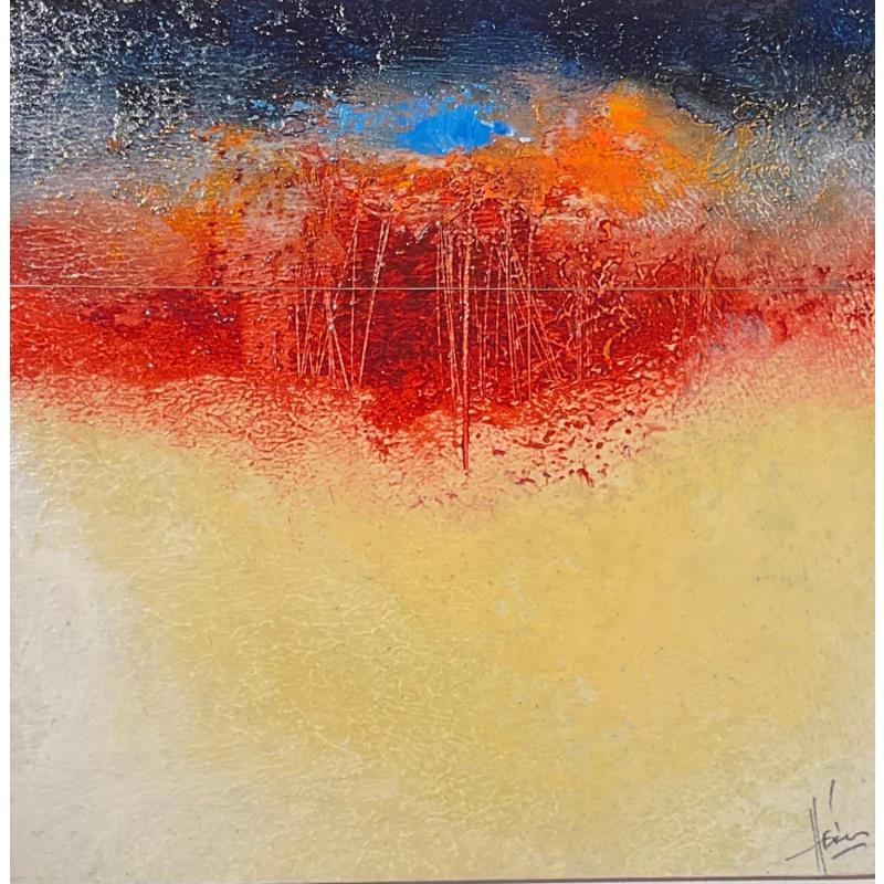 Painting Abstraction #1747 by Hévin Christian | Painting Abstract Minimalist Oil Acrylic Pastel